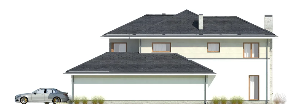 Elewacja boczna prawa