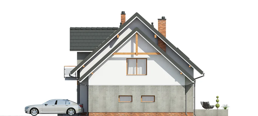 Elewacja boczna prawa