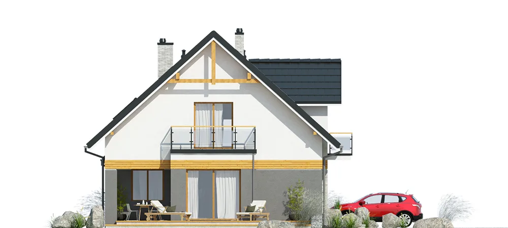 Elewacja boczna prawa