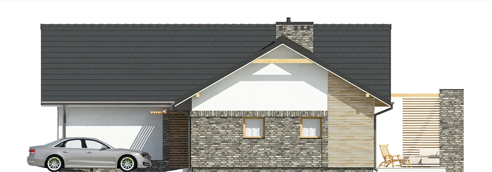 Elewacja boczna prawa