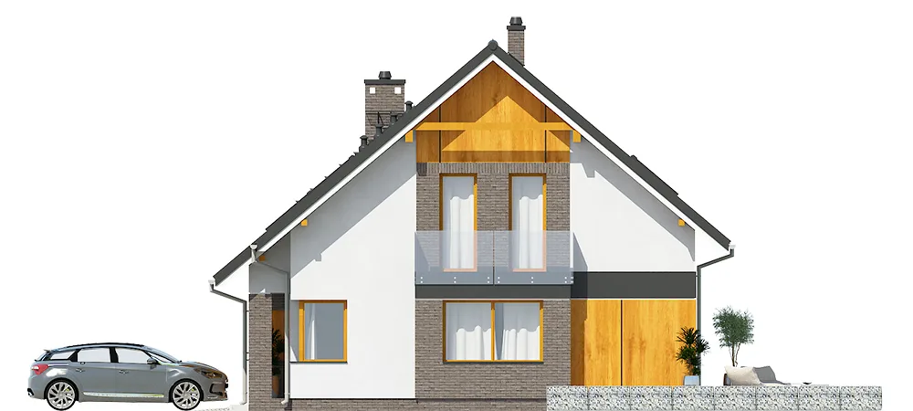 Elewacja boczna prawa