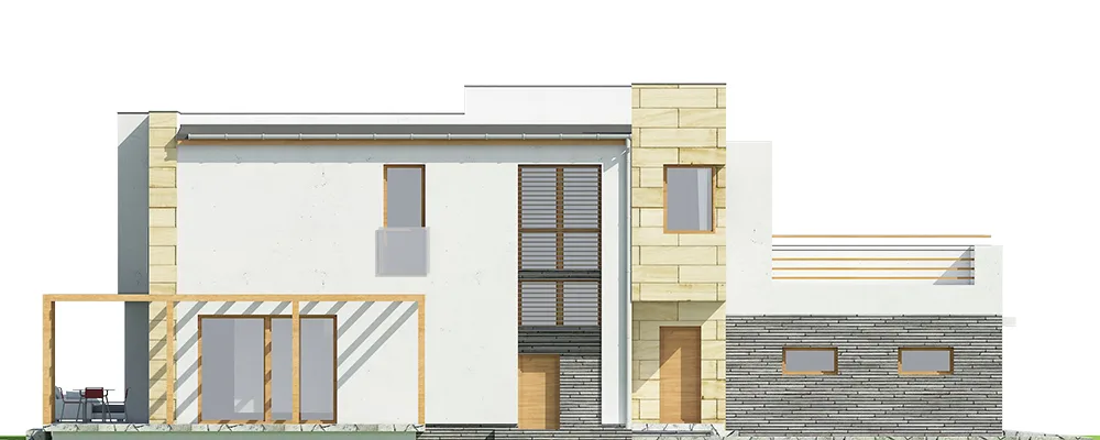 Elewacja boczna lewa