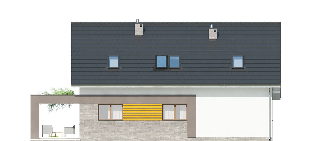 Elewacja boczna lewa