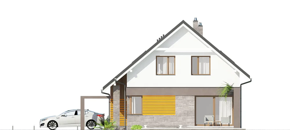 Elewacja boczna prawa