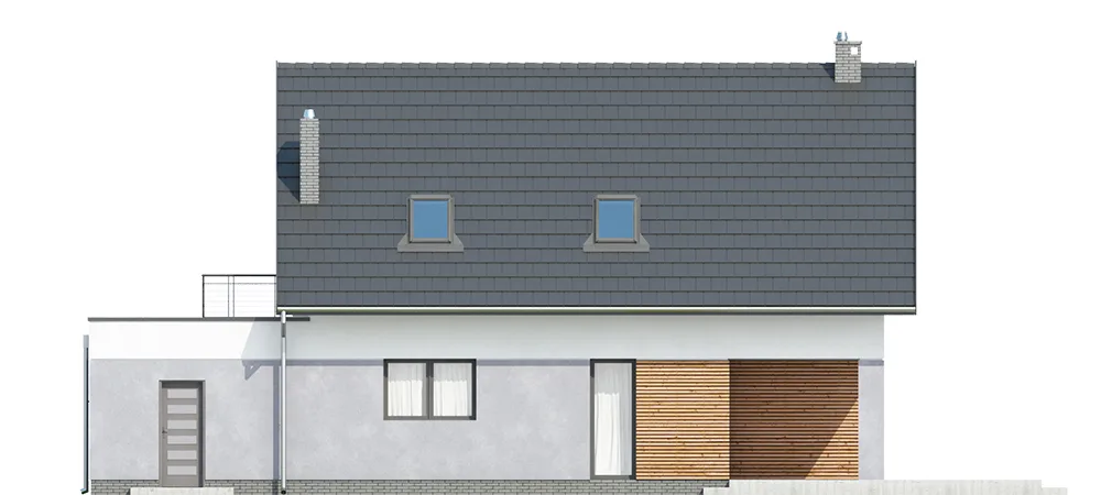 Elewacja boczna lewa