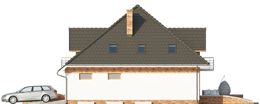 Elewacja boczna prawa