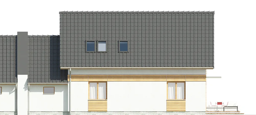 Elewacja boczna lewa