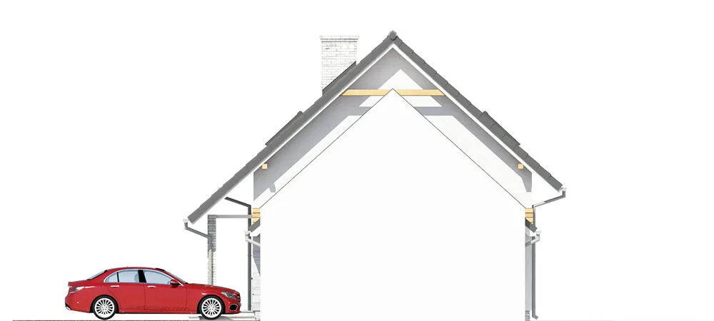 Elewacja boczna prawa