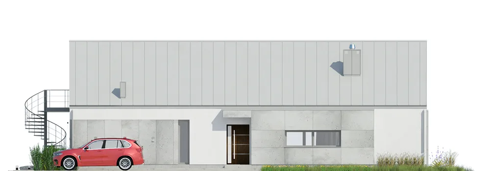 Elewacja boczna prawa