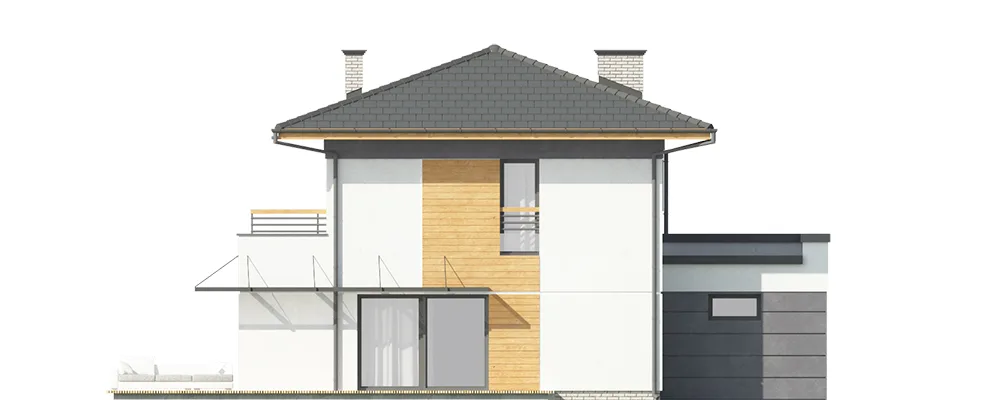 Elewacja boczna lewa