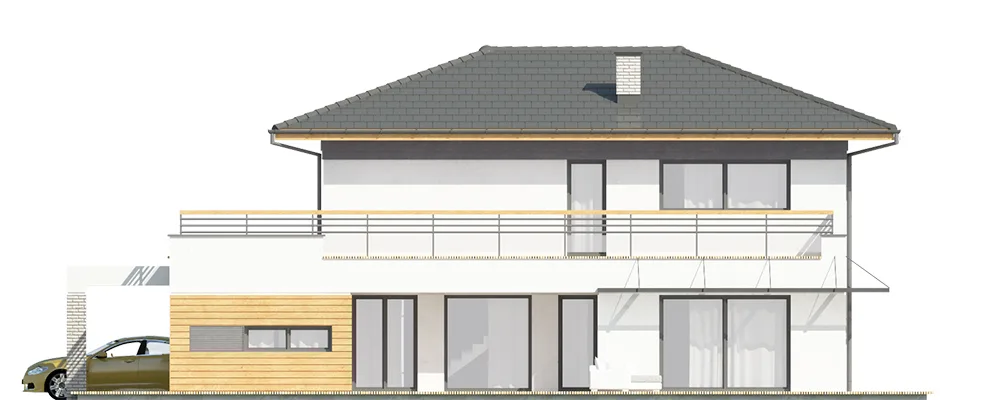 Elewacja boczna prawa