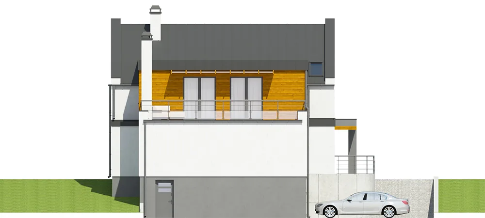 Elewacja boczna lewa