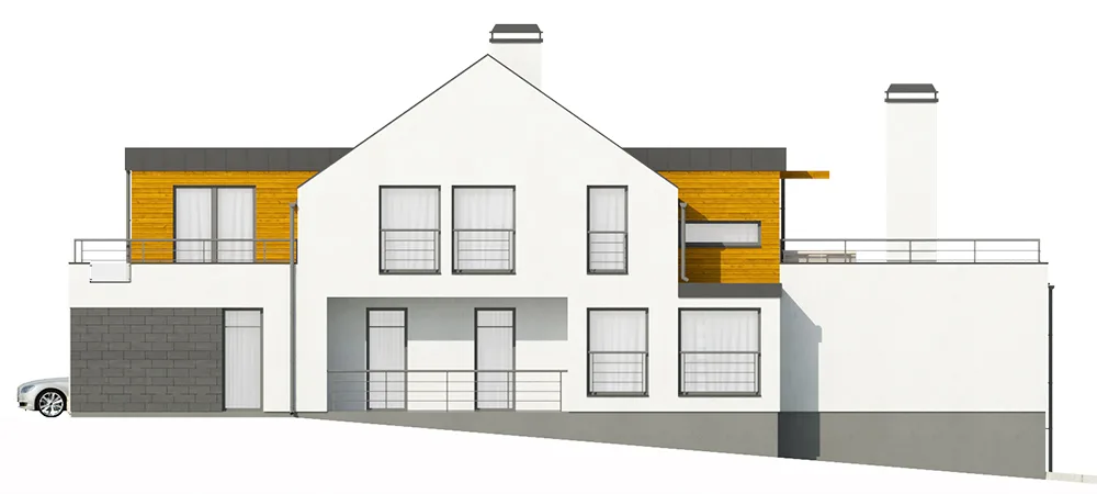 Elewacja boczna prawa