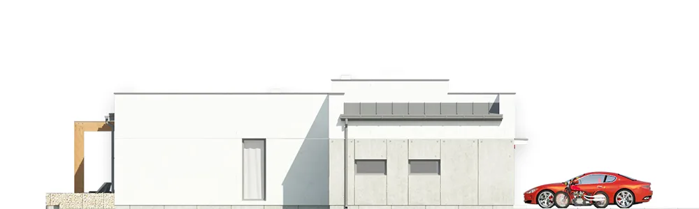 Elewacja boczna prawa