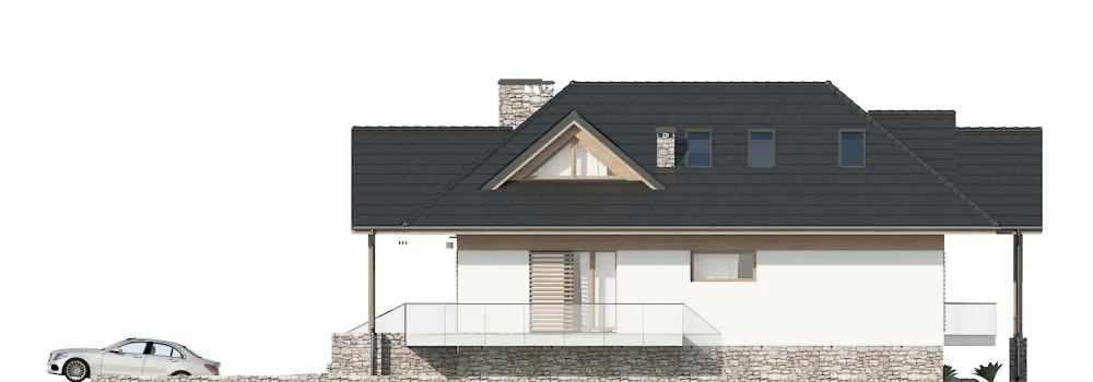 Elewacja boczna prawa