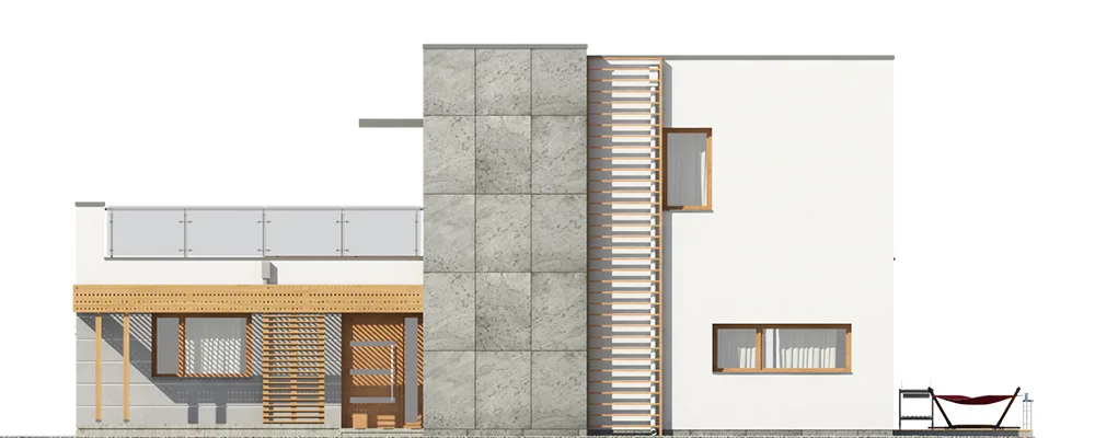 Elewacja boczna prawa