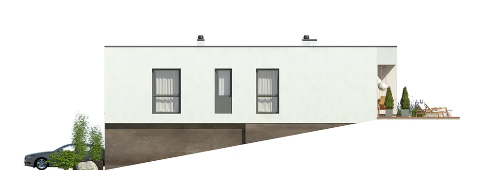 Elewacja boczna prawa