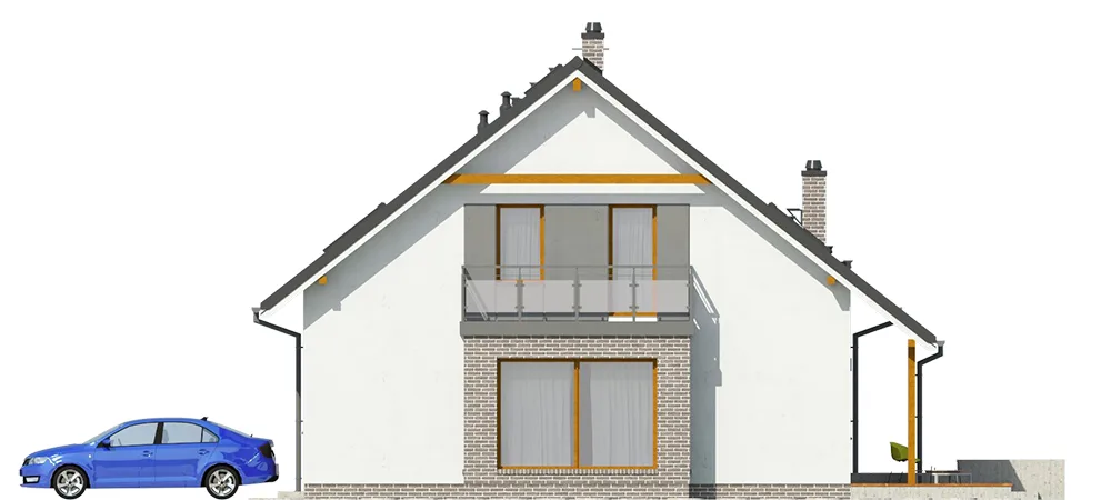 Elewacja boczna prawa