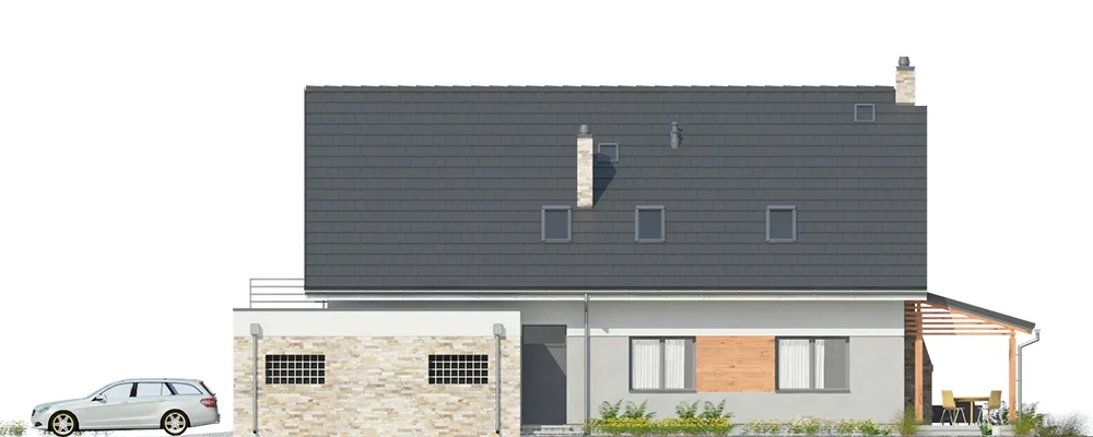 Elewacja boczna prawa