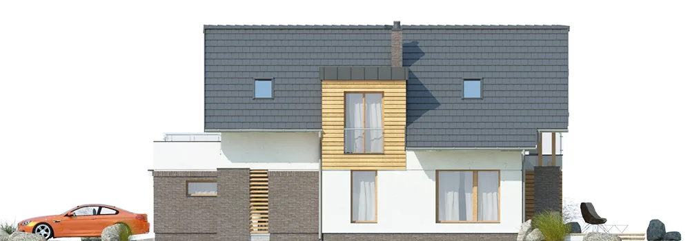 Elewacja boczna prawa