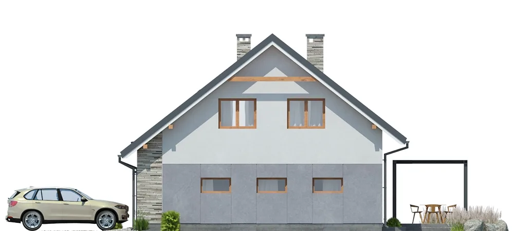 Elewacja boczna prawa