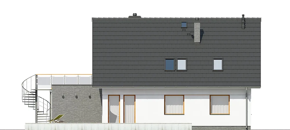 Elewacja boczna lewa