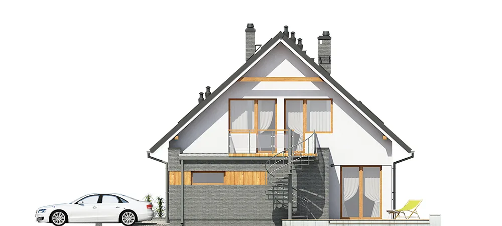 Elewacja boczna prawa