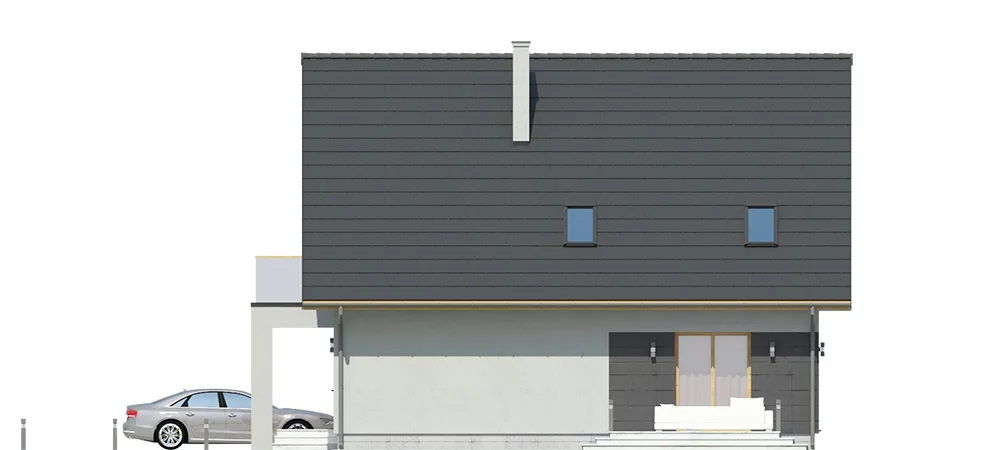 Elewacja boczna prawa