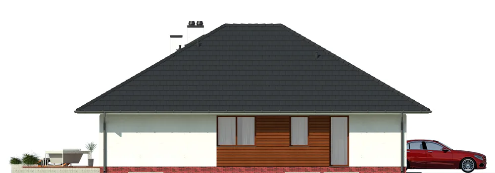 Elewacja boczna prawa