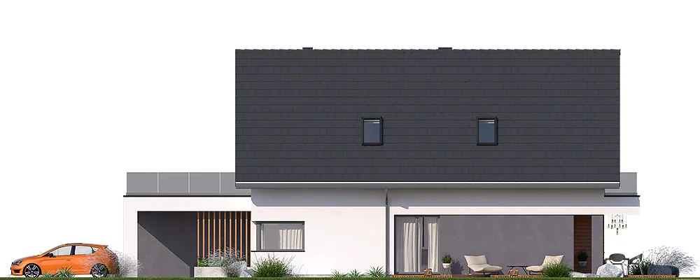 Elewacja boczna prawa