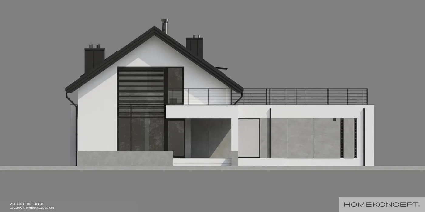 Elewacja boczna lewa