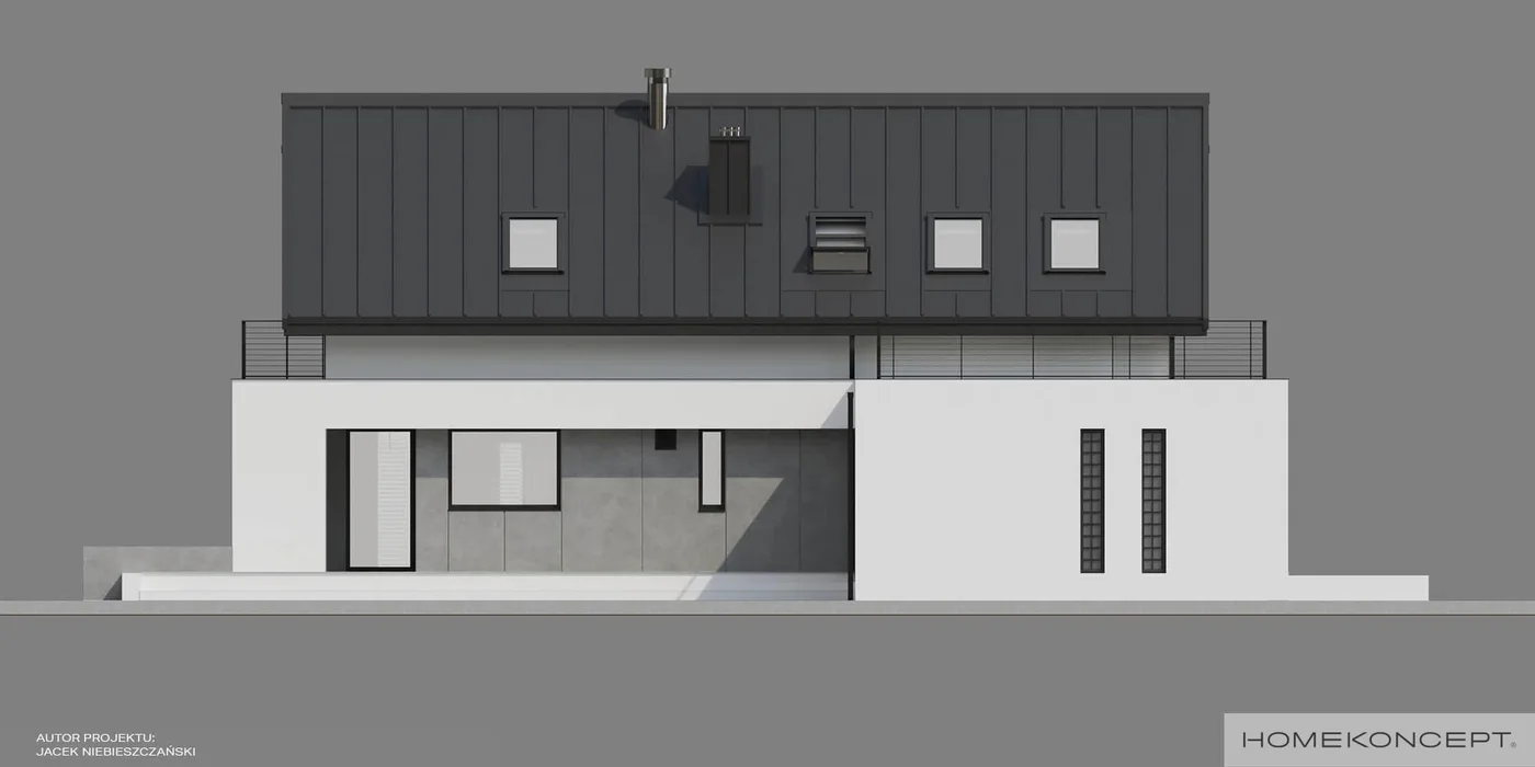 Elewacja boczna prawa