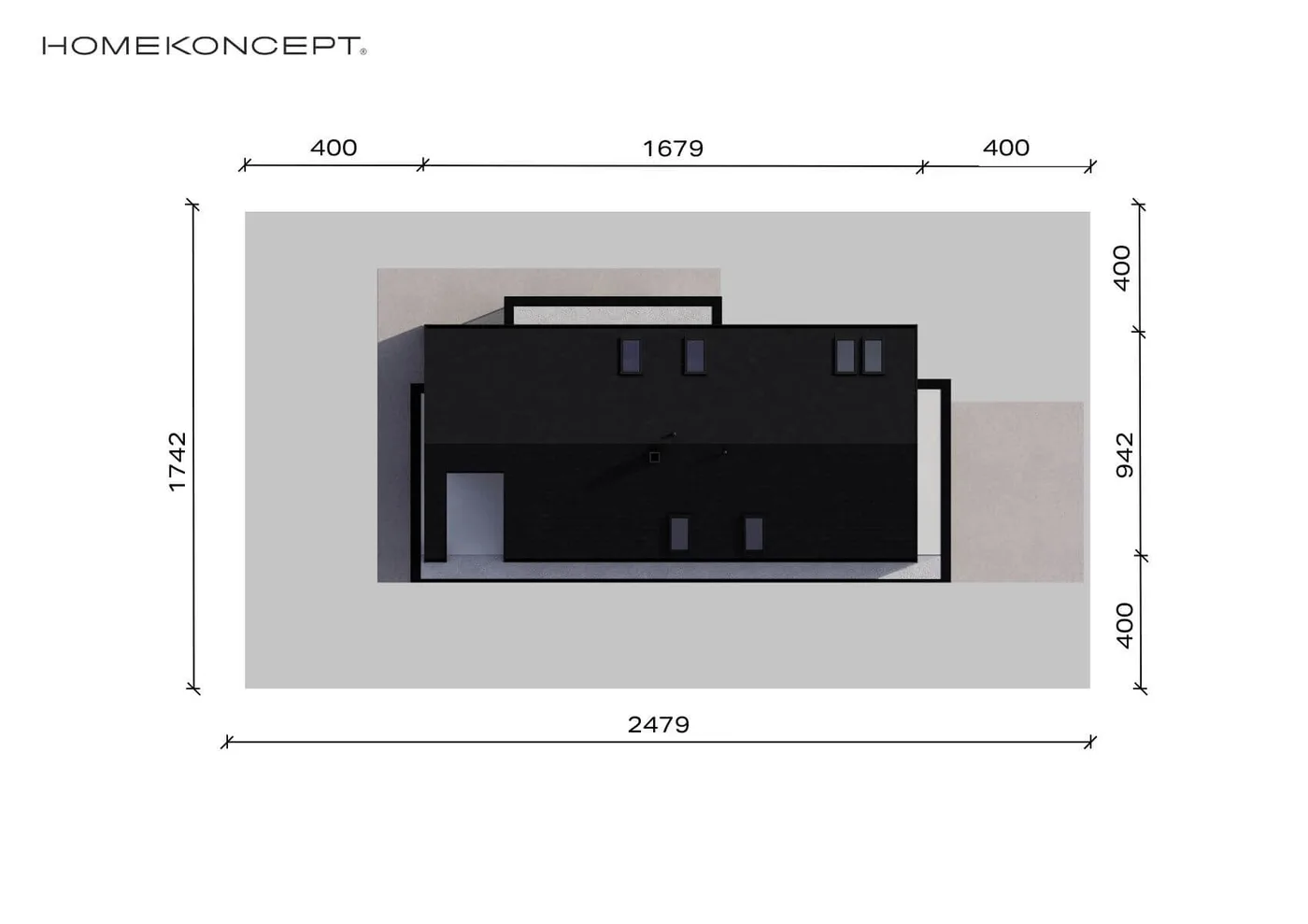 Usytuowanie na działce