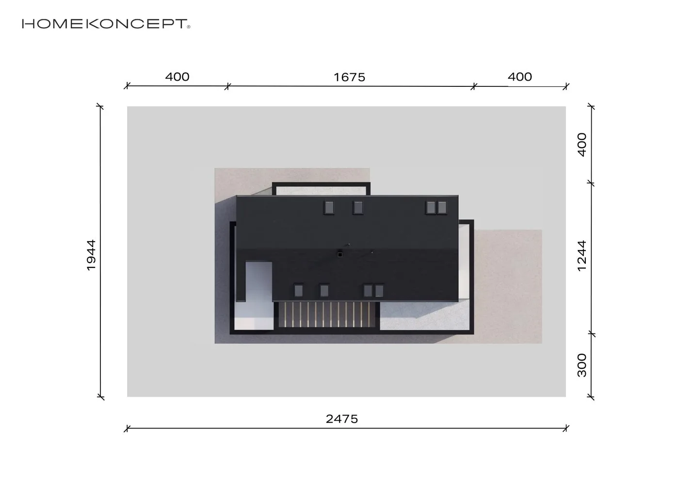 Usytuowanie na działce