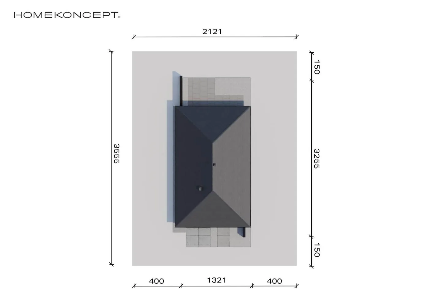 Usytuowanie na działce