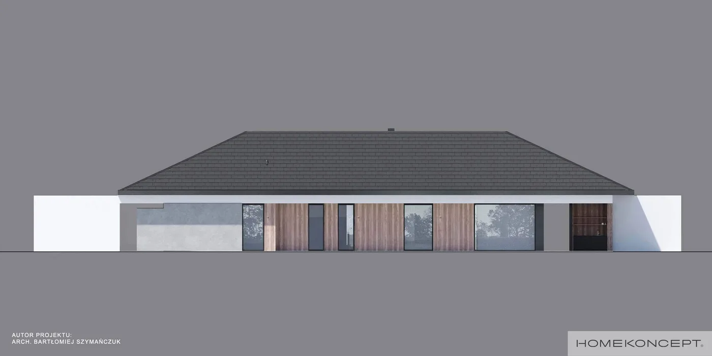 Elewacja boczna lewa