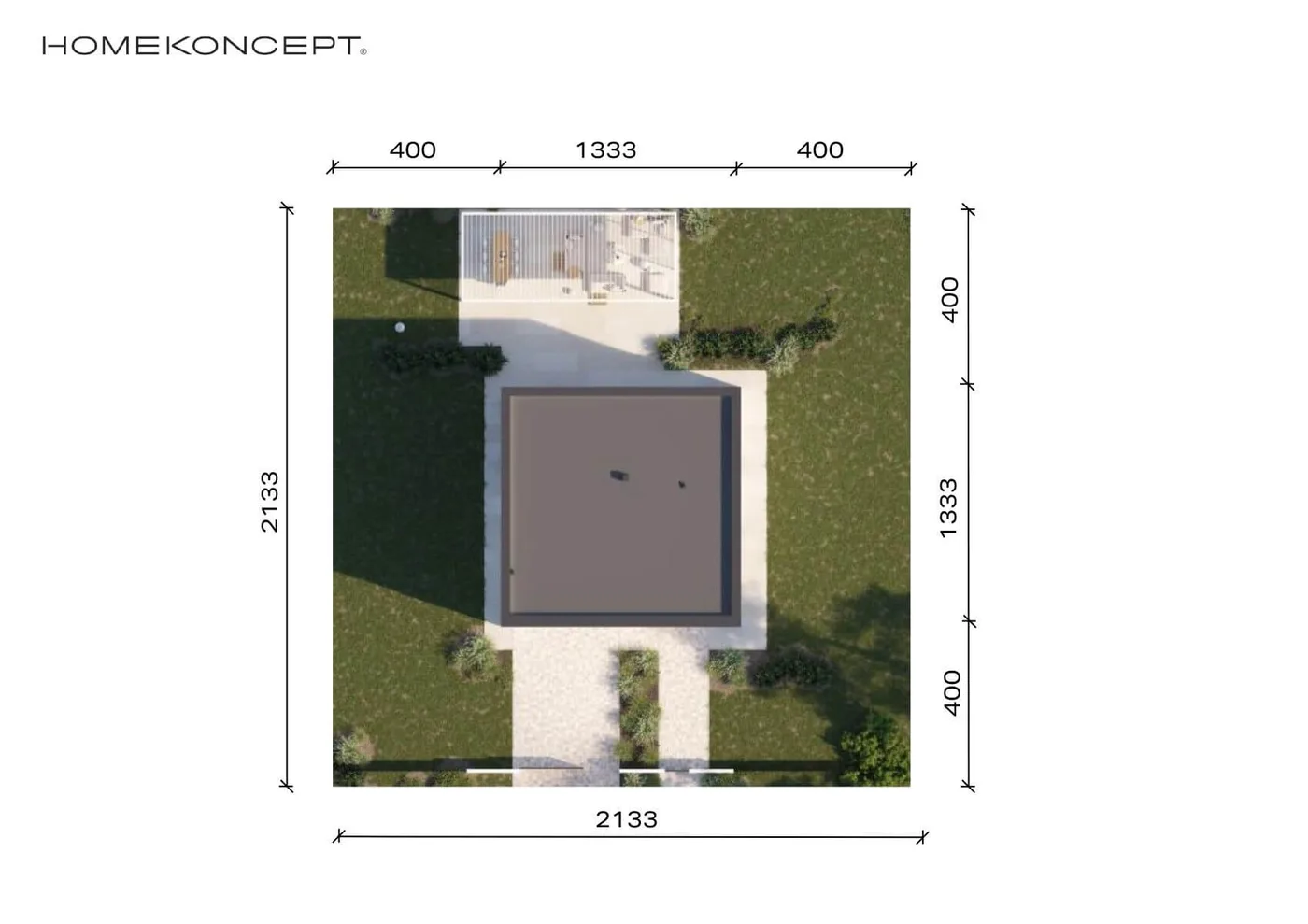 Usytuowanie na działce