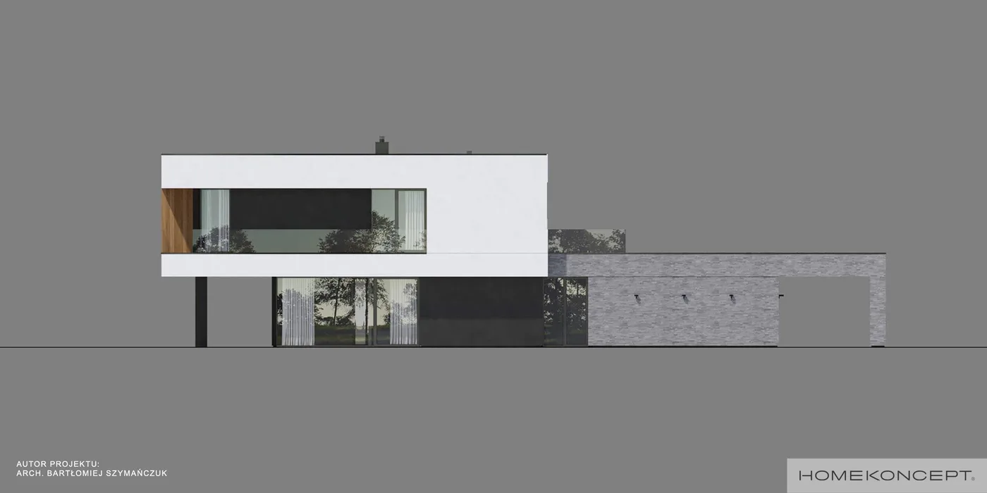 Elewacja boczna lewa