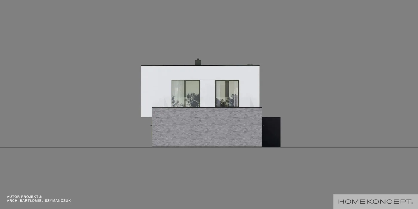 Elewacja boczna prawa