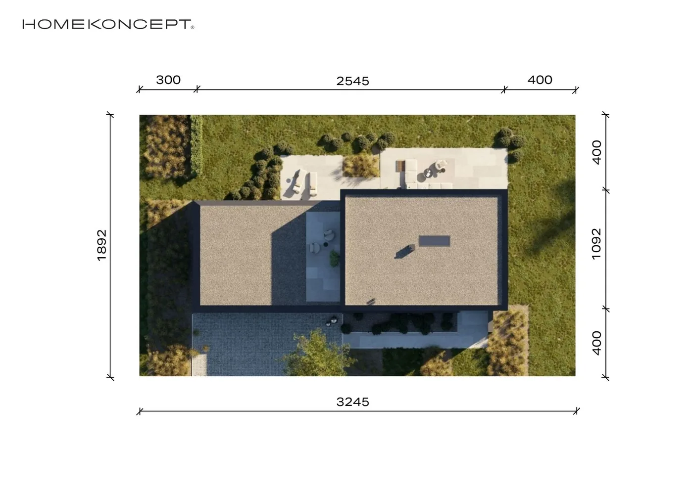 Usytuowanie na działce
