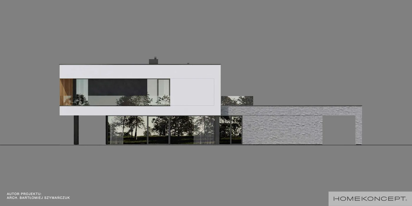 Elewacja boczna lewa