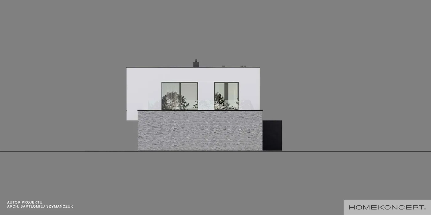 Elewacja boczna prawa