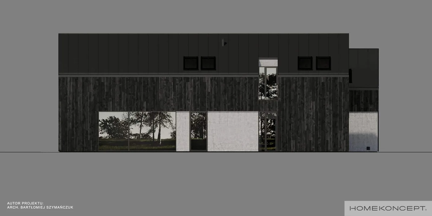 Elewacja boczna prawa