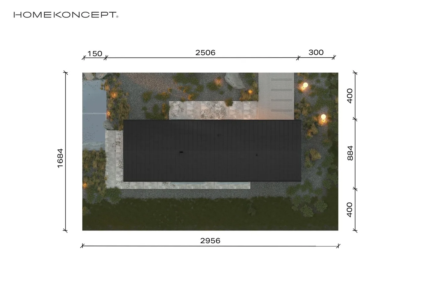 Usytuowanie na działce