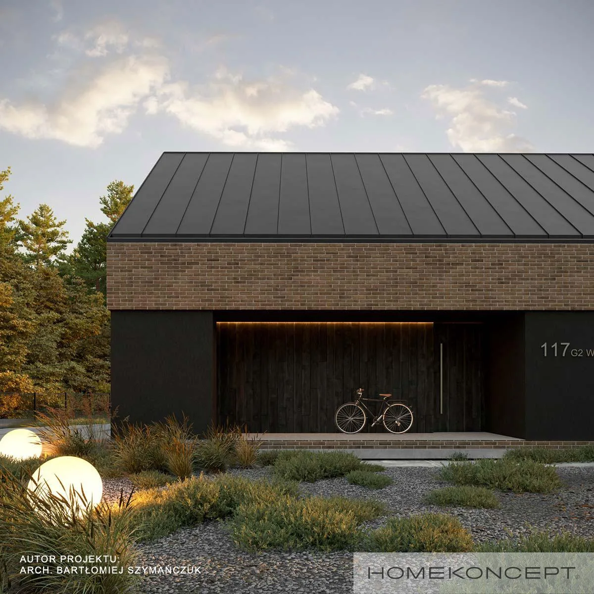 Wizualizacja HOMEKONCEPT 117 G2 wariant 01 - zdjęcie 3