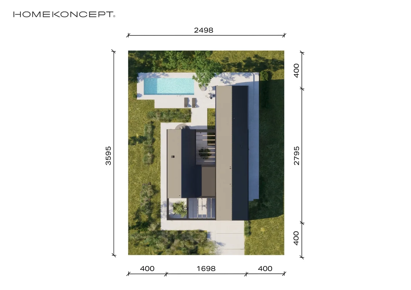 Usytuowanie na działce