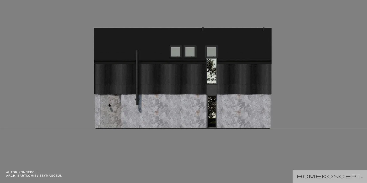 Elewacja boczna prawa