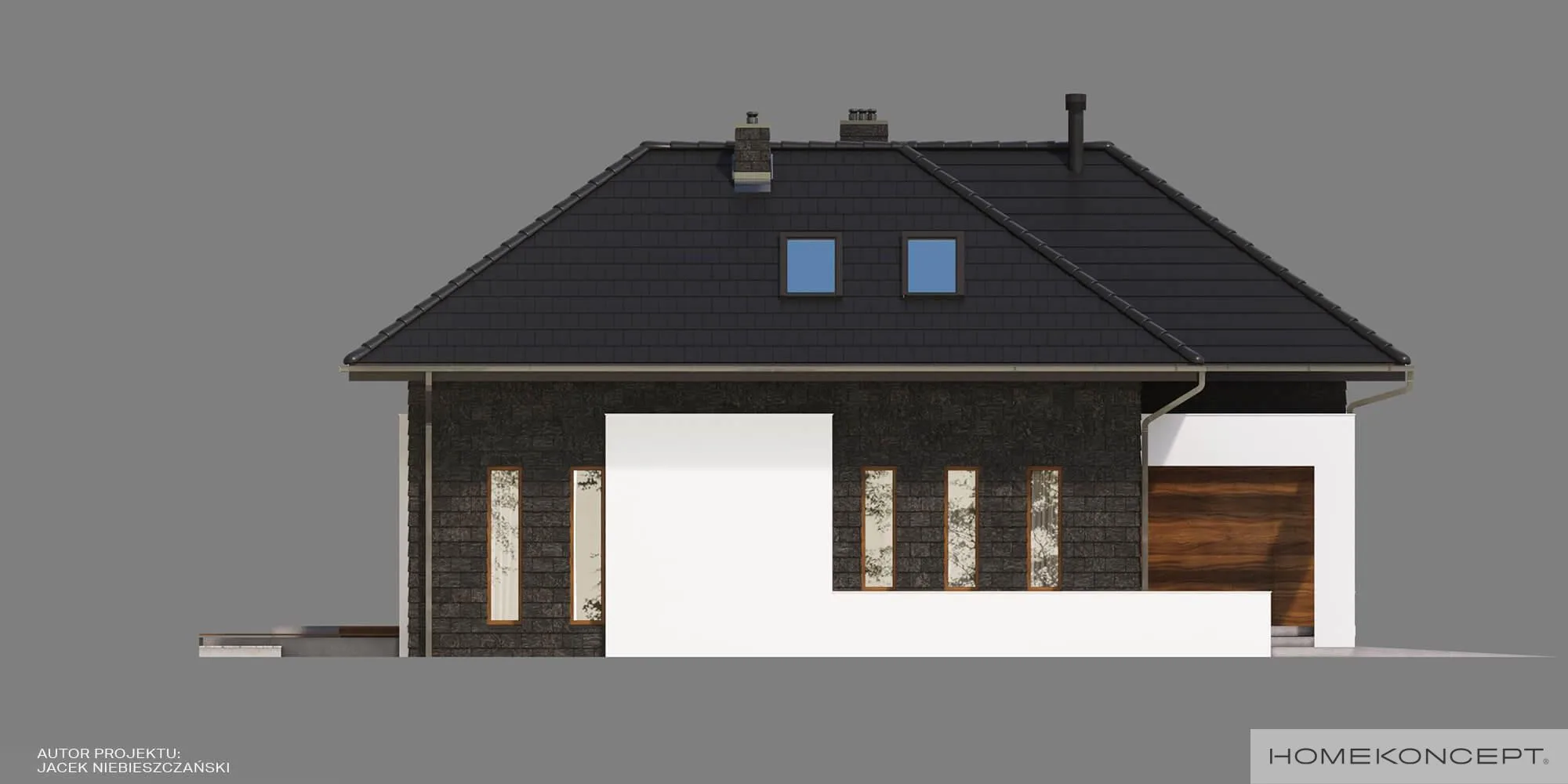 Elewacja boczna prawa