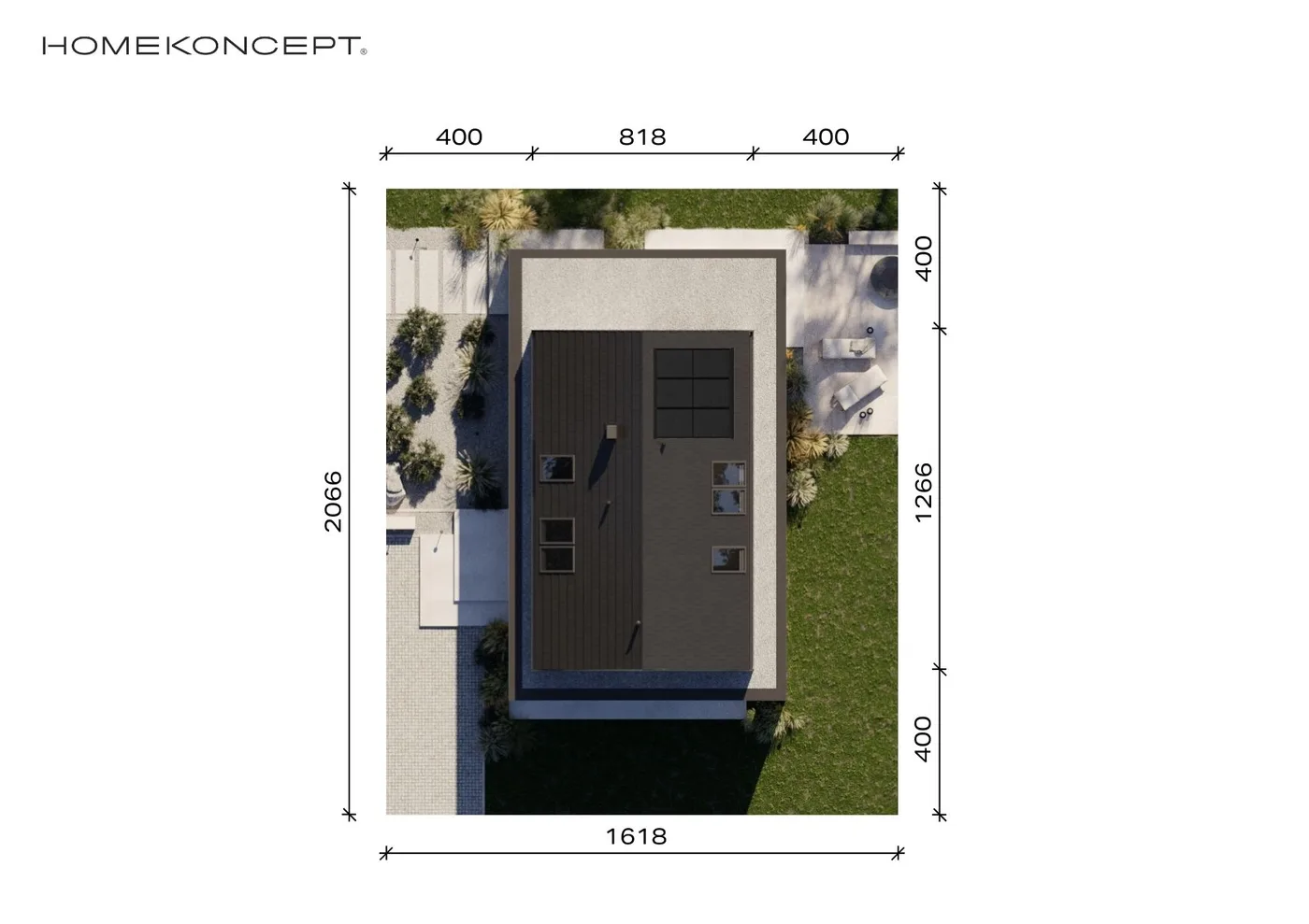 Usytuowanie na działce
