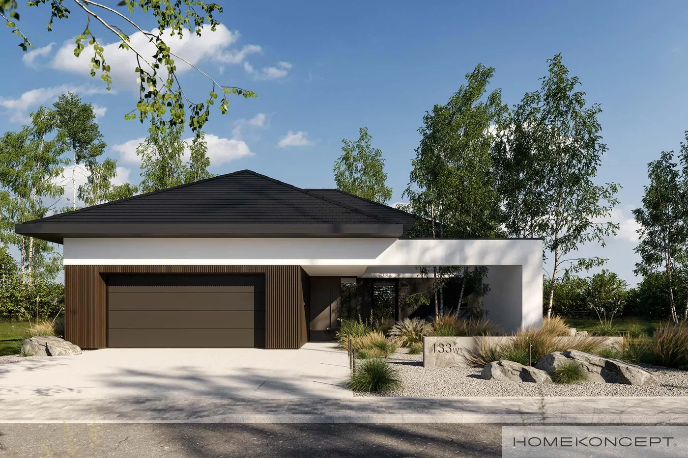 Wizualizacja HOMEKONCEPT 133 wariant 01 - zdjęcie 2